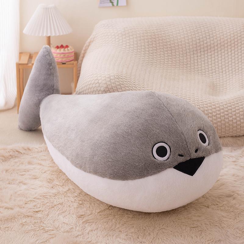 Kawaii Sea Creatures Sacabambaspis Gray Lifelike Fish Doll Plush Toy Plush Pillow Toy Sofa Cushions Decorated For Boys And Girls