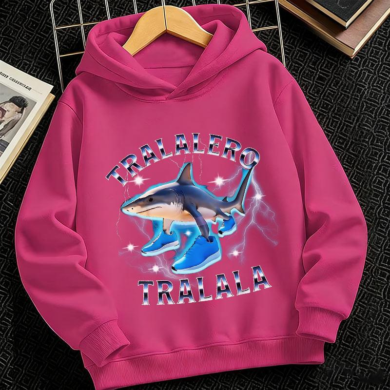 2026 Tralalero Tralala Divertido Shark Meme Kids Clothes Hoodie Toddler Boys Girls sporty hoodie Children Outfits