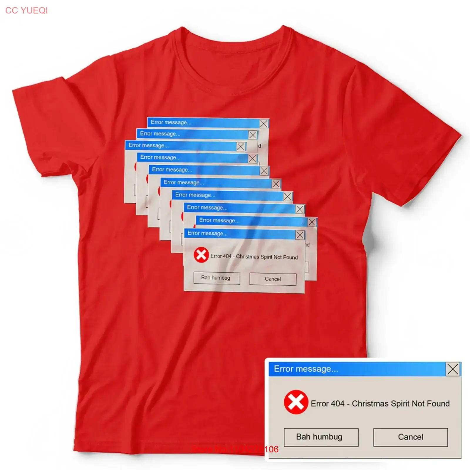 Christmas Computer T Shirt Kids Error 404 Spirit Not Found Coding Funny vintage Washed Breathable Slightly fashion S