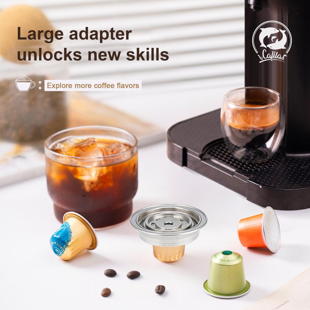 Innovative Coffee Tray Coffee Pods Converter Coffee Holder Coffee Converter Stainless Steel Texture for Coffee Pods
