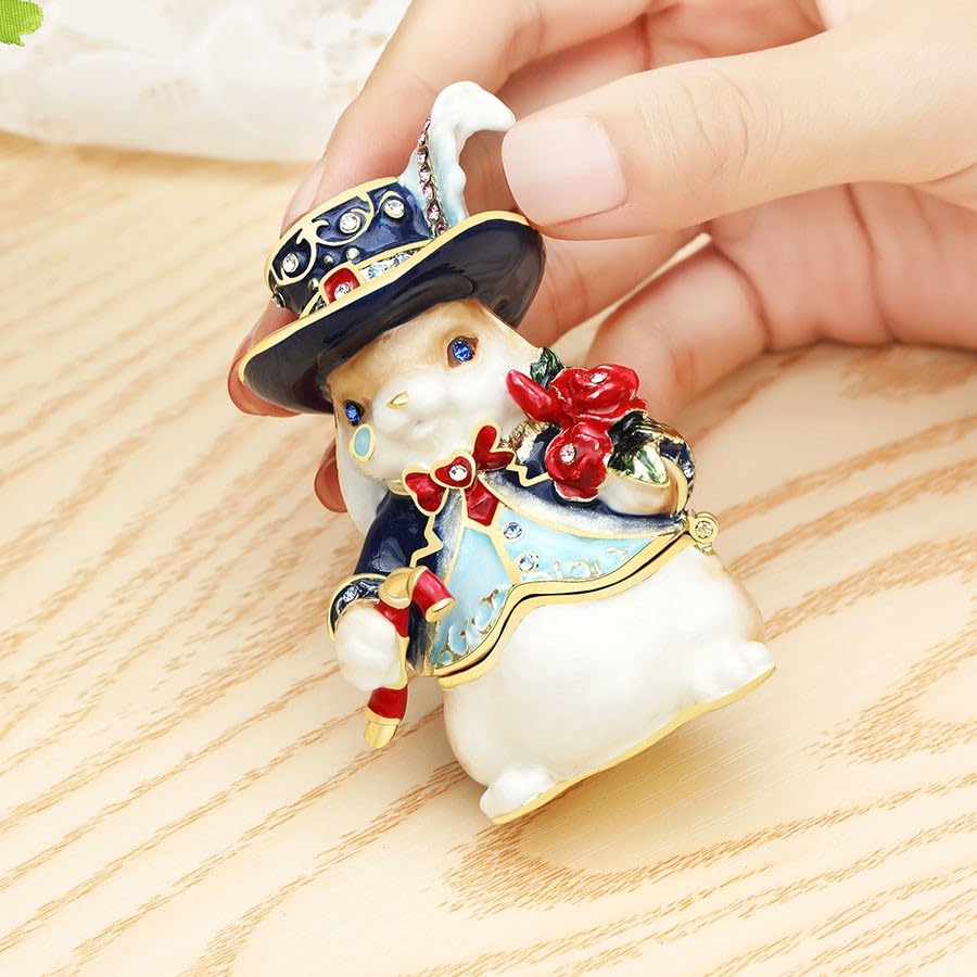 12-415 „Kaninchenbaron“ Schmuckschatulle, Accessoire-Etui, Schmuckschatulle