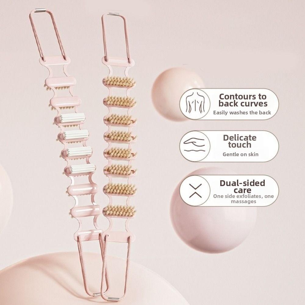 massage roller Back Scrubber Massager 2-in-1 Back Shower Strap Rubbing Back Strip Home Use