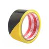 Durable Black/Yellow Zebra Caution Tape – Stick-on PVC Warning Tape for Floors (18Y)