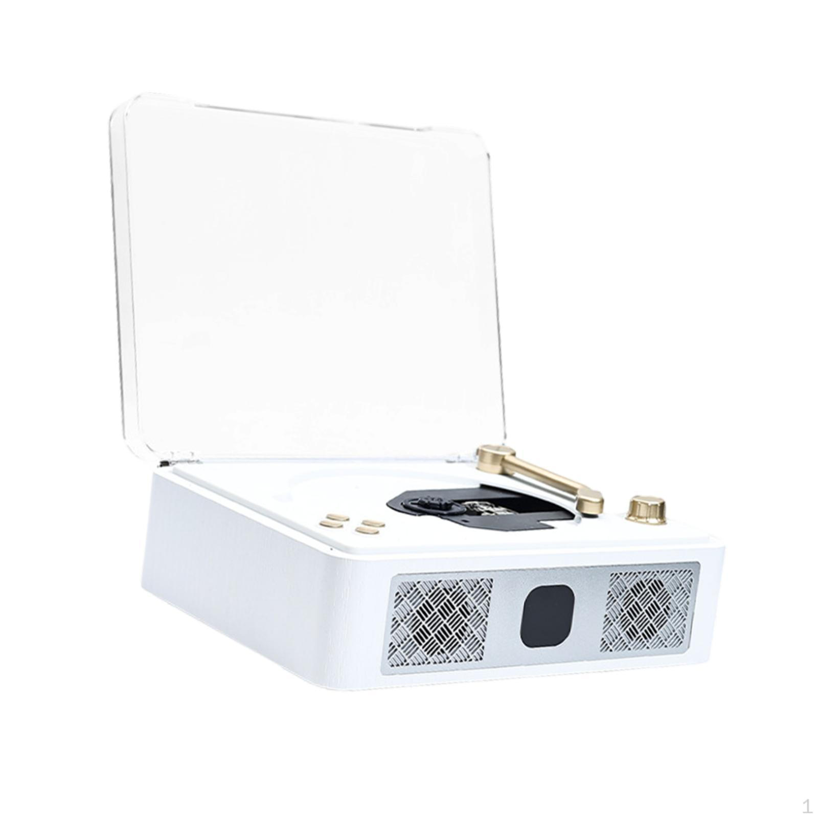 

Програвач вінілових платівок Пристрої для прослуховування музики Декоративні портативні колонки Wirelesses Turntable білий