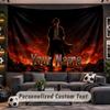 Wall Hanging Tapestry Custom NameAttack on Titan Pattern Personalized Printed Fabric Wall Decor