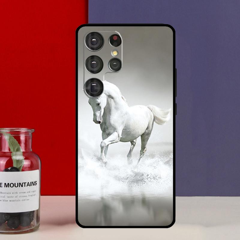 Galloping Horse Funda Case For Samsung Galaxy S25 Ultra S9 S10 S20 FE S21 S22 S23 Plus S24 Ultra Phone Cover