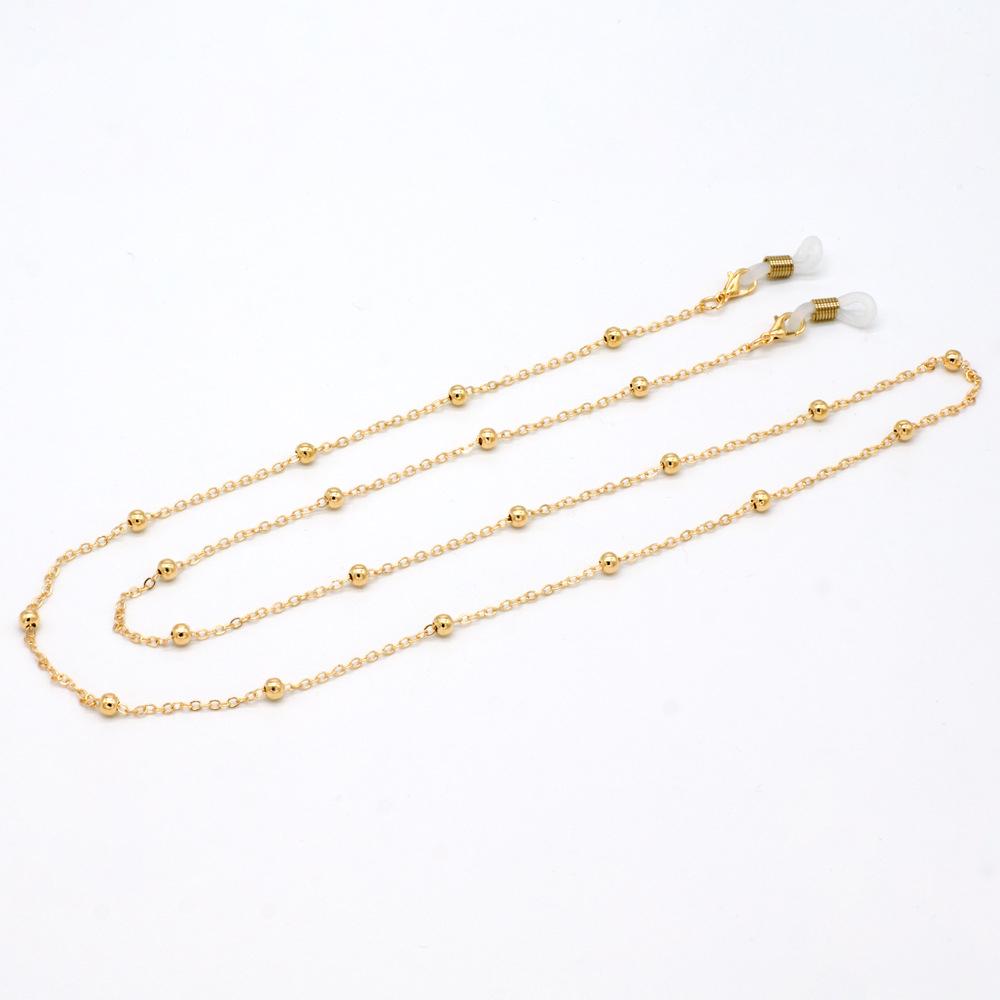 Modne Metalowe Męskie damskie Łańcuszki do okularów Okulary przeciwsłoneczne Okulary do czytania Łańcuszek do okularów z koralikami Sznurek do okularów Pasek Lina damski łańcuszek do okularów