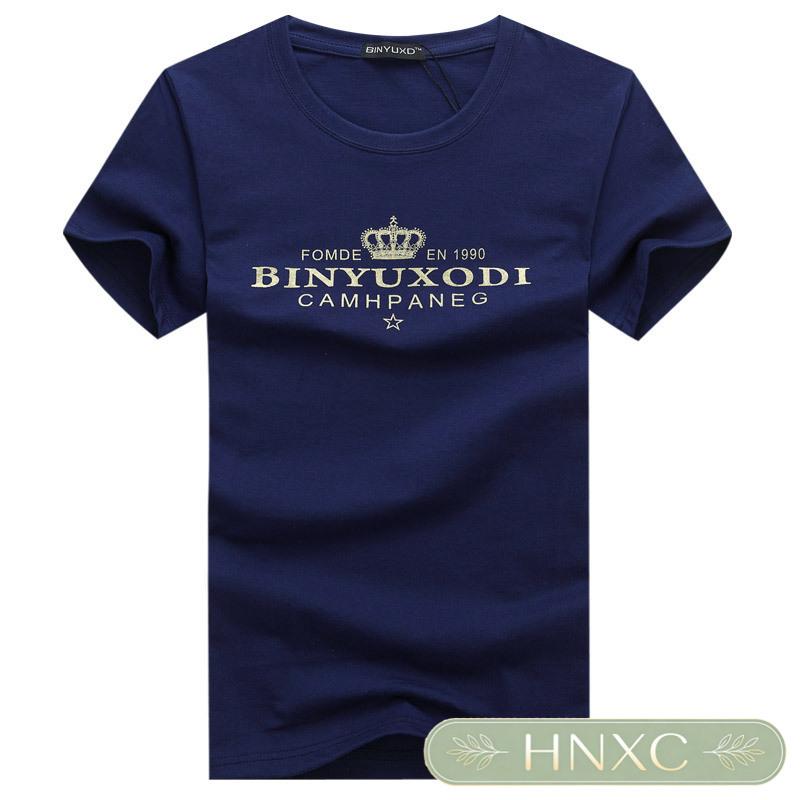 HNXC Men's Fashion Casual Summer Spring O-Neck Short Sleeve Blouses & Shirts Classic Exquisite