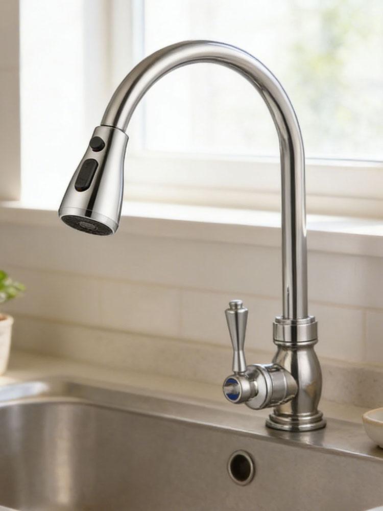 Universell utdragbar kran Halkfri diskho Spridarmunstycke Vattenbesparande perlator Kranförlängare Köksreservdel Bytbar kran