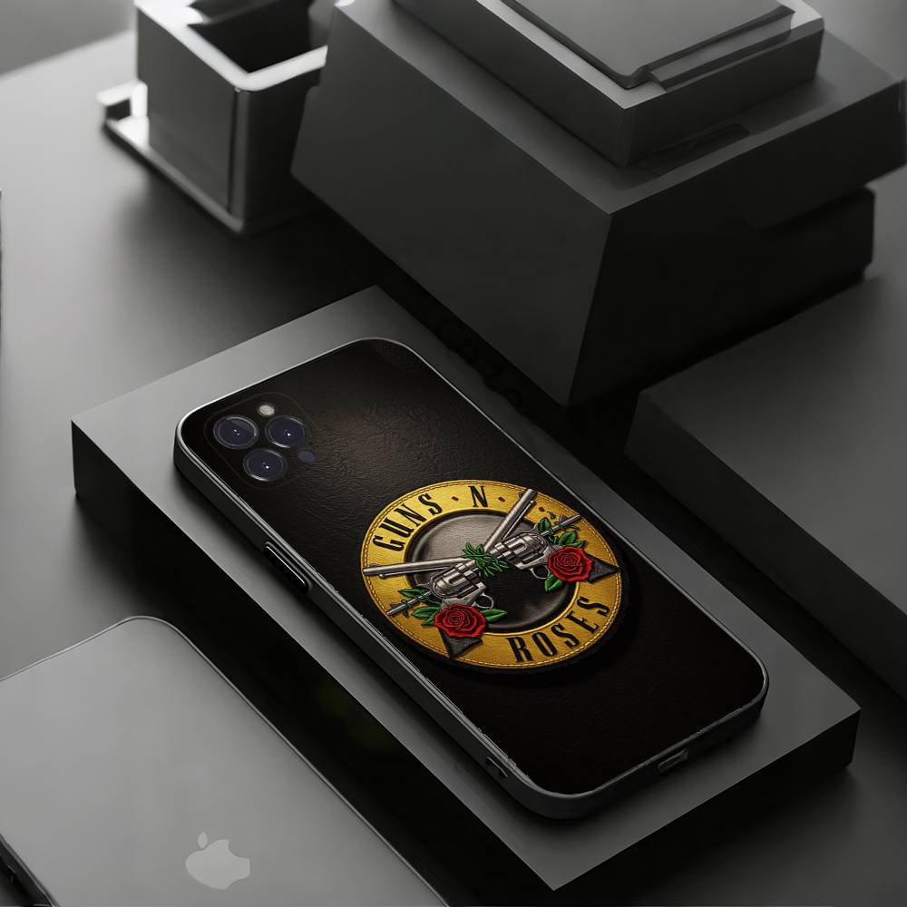 

Band G-Guns N Roses Phone Cases For iPhone 17 16 15 14 13 12 11 Pro Max Plus Luxury Camera Protection Plastic iPhone16plus