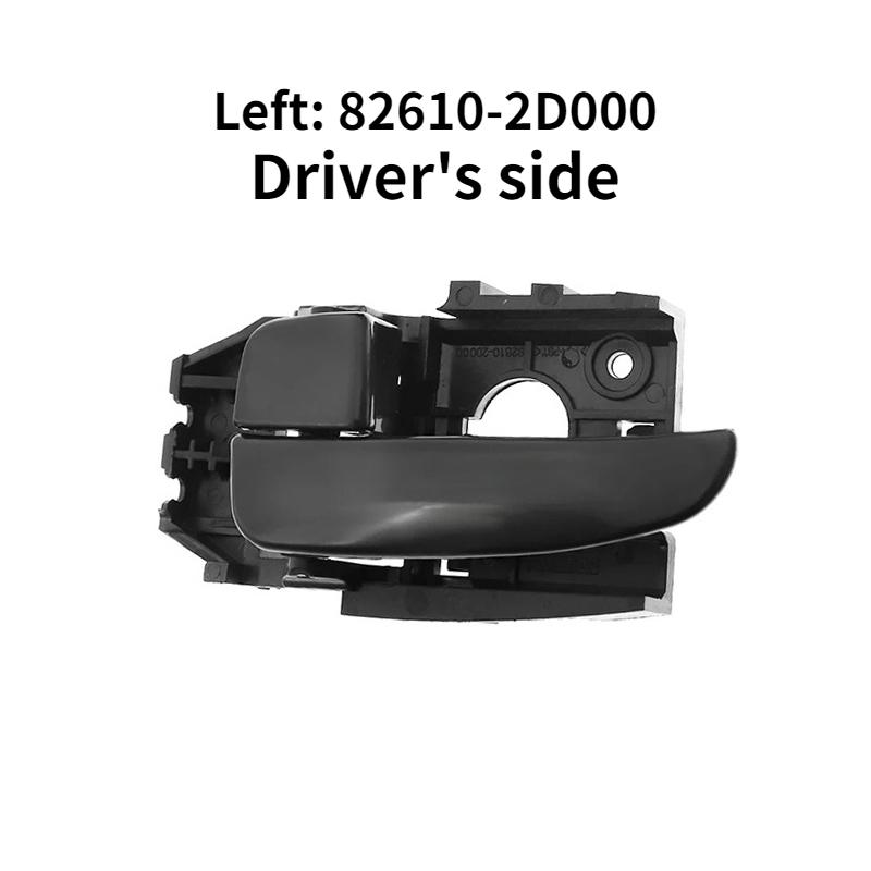 Poignées de porte intérieures avant, arrière, gauche et droite en ABS noir pour Hyundai Elantra 2001 - 2006 826102D000 826202D000 CA AX