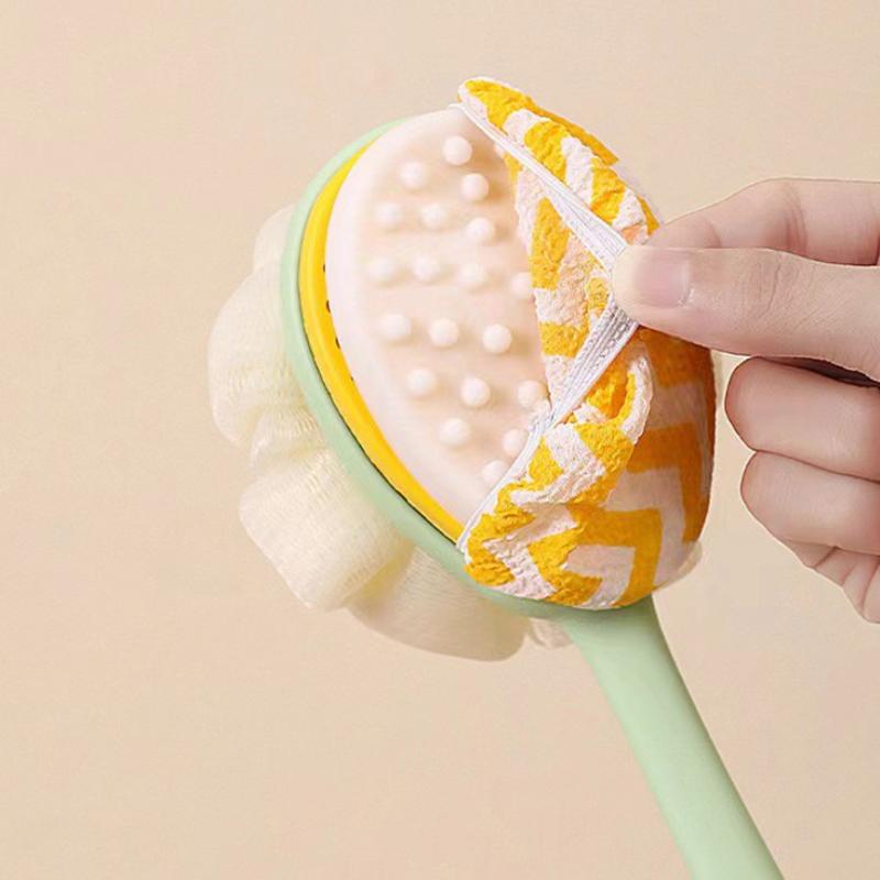 Long Handle Bath Brush Massager Back Rubbing Body Exfoliating Brush Cleaning Tools Soft Shower Tools