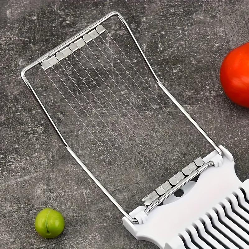 Versatile Spam Slicer and Fruit Cutter - Easy-to-use Kitchen Tool with Durable Plastic Design with Wire Slicer for Even Slicing