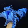 Stress Relief Dragon Ornament 3D Printed Articulated Figurine with Adjustable Wings and Unique Eyes Sculpture Movable Joints for Home Decor