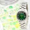 Used [Operation] SEIKO Mechanical Manual Winding Ladies Watch Cut Glass Green 2205-0610 4N1437