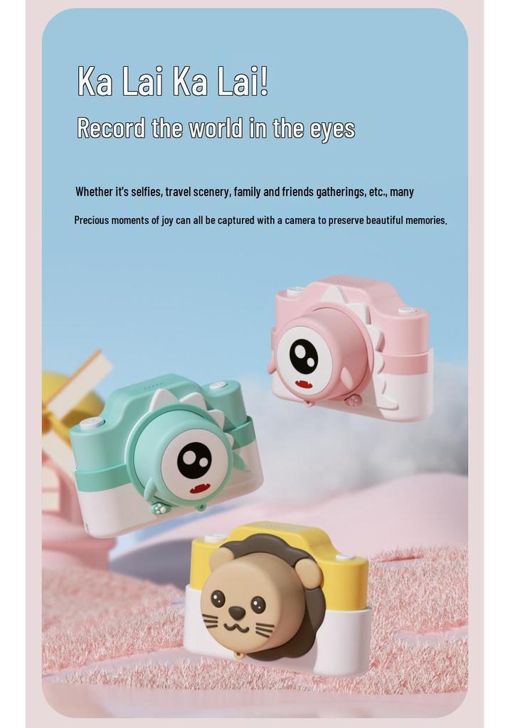 C2 Dual Lens Kids' Touch Screen Camera - Perfect Birthday Gift for Children's Play