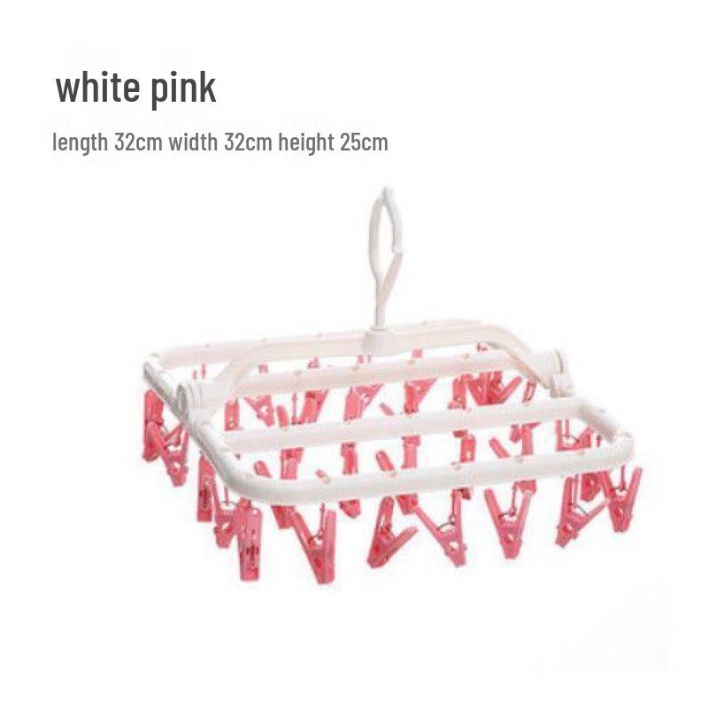 Multi-Clip Clothes Drying Hanger