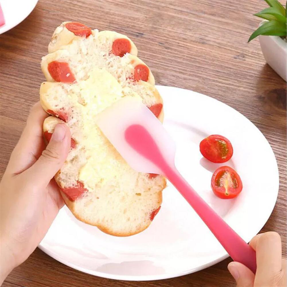 Baking Tools Spatula Integrated High Temperature Cake Cream Silicone Spatula Translucent Head Spatula Baking for Kitchen Tools