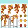 Realistic Autumn Maple Leaf Vine For Home Decor And Wedding Decoration 75cm Height