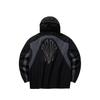 ANTA Men's Kyrie Irving Series Color Block Hooded Windbreaker Black Grey 972611604-1