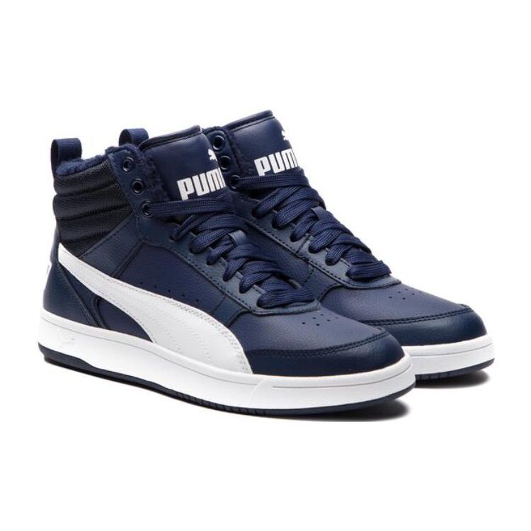 Puma Rebound Street V2 Fur Men's Navy White Lifestyle Sneakers 363717-06