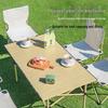 ZISIZ Outdoor Roll-Up Camping Table with Backrest Chair
