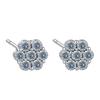 Round Hip-hop Stud Earrings Inlaid Zircon Light Luxury Personalized Earrings European and American Style Jewelry