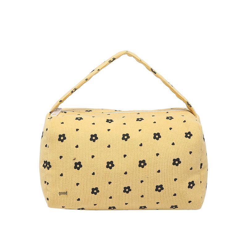 Floral Large-Capacity Girly Pencil & Makeup Case