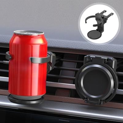 Portable Car Cup Holder Car Outlet Vent Drink Cup Stand Anti-slip and Stable 360° Rotate Removable Clip Car Interior Accessories