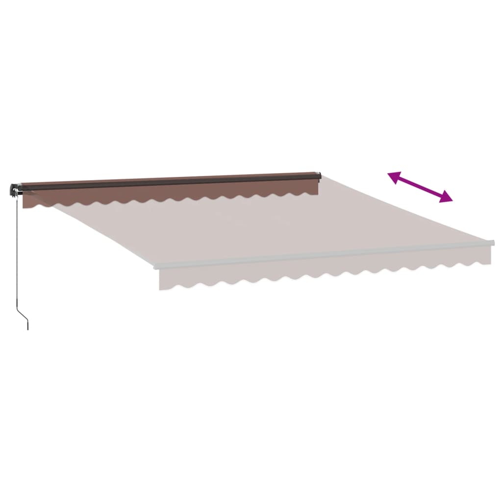 Manual Awning Brown 400x350 Cm