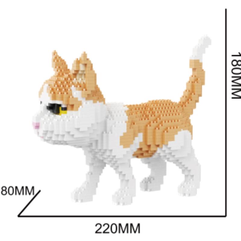 Animals Pet Series Small Particle Building Blocks Cute Dog Cat Mini Bricks DIY Educational Toys Kids Gifts