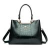 Luxury Crocodile Pattern Handbag Women Large Capacity Shoulder Ba PU Leather Top-handle Bag Brands Crossbody Totes Sac A Main