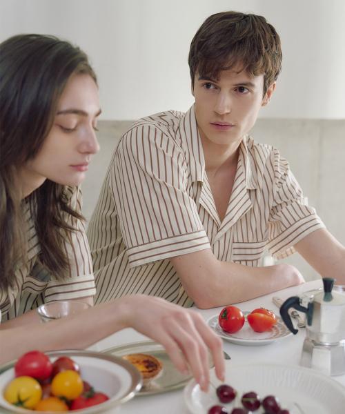 [CEID] [2PACK] (Unisex) Classic Augustine Short Sleeve Pajama Set-up [Shipped from Korea] 100% Authentic