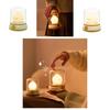 Cute Bedside Flame Shape Night Lamp With Soft Glow Rechargeable Battery For Kids Sleep Aid