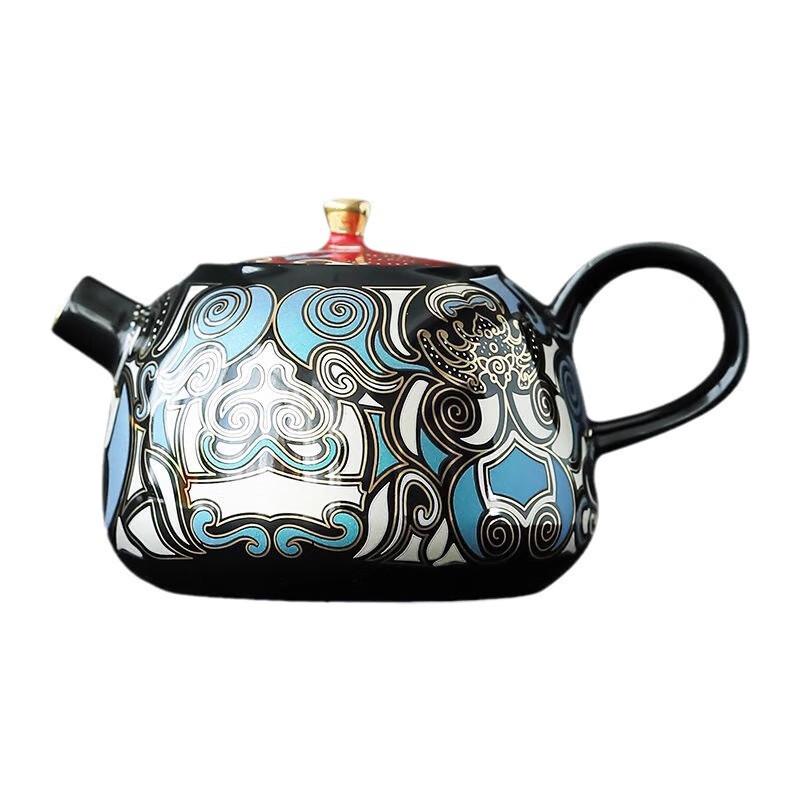 Traditional Chinese Ceramic Taotie Teapot