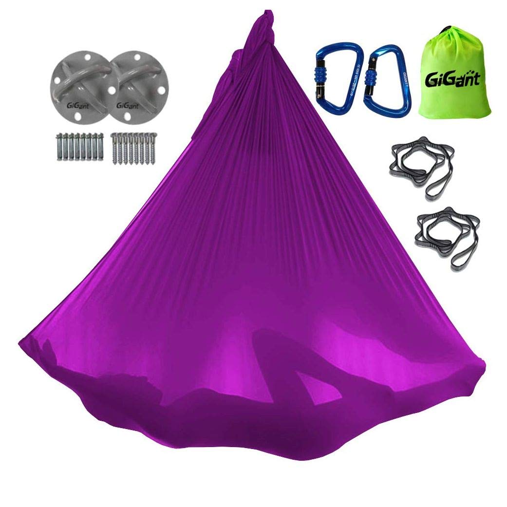 GiGant Aerial Yoga Hammock Full Set 5m x Aerial Yoga Hammock Aero Yoga (GiGant) [Official] 2.8m (Violet)