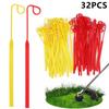 32Pcs for Aero-Flex Lawn Mower Yellow+Red Flexible Line Blades Grass Trimmer Parts, TLA-01/TLA-02