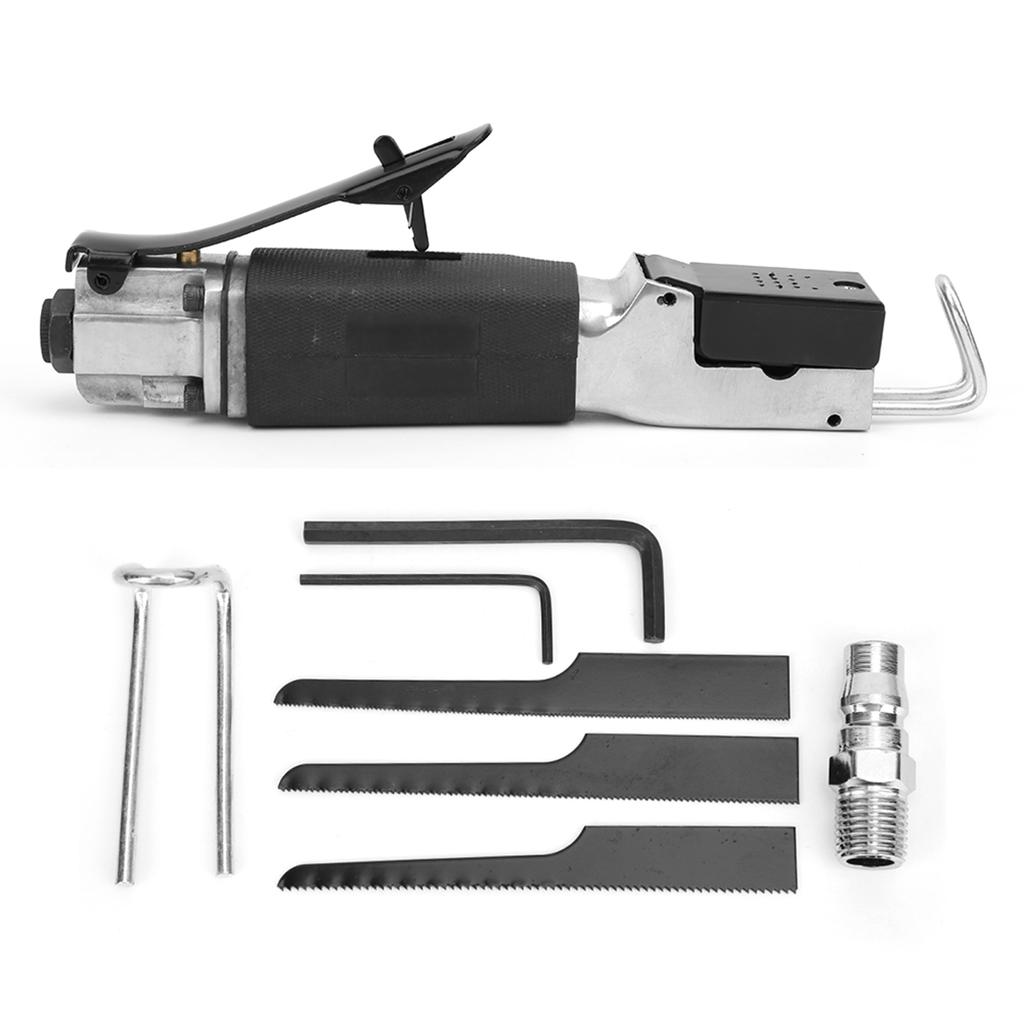 Pneumatic Reciprocating Saw Soft Rubber Handle Cutting Air Tool with Wrench Saw Blade