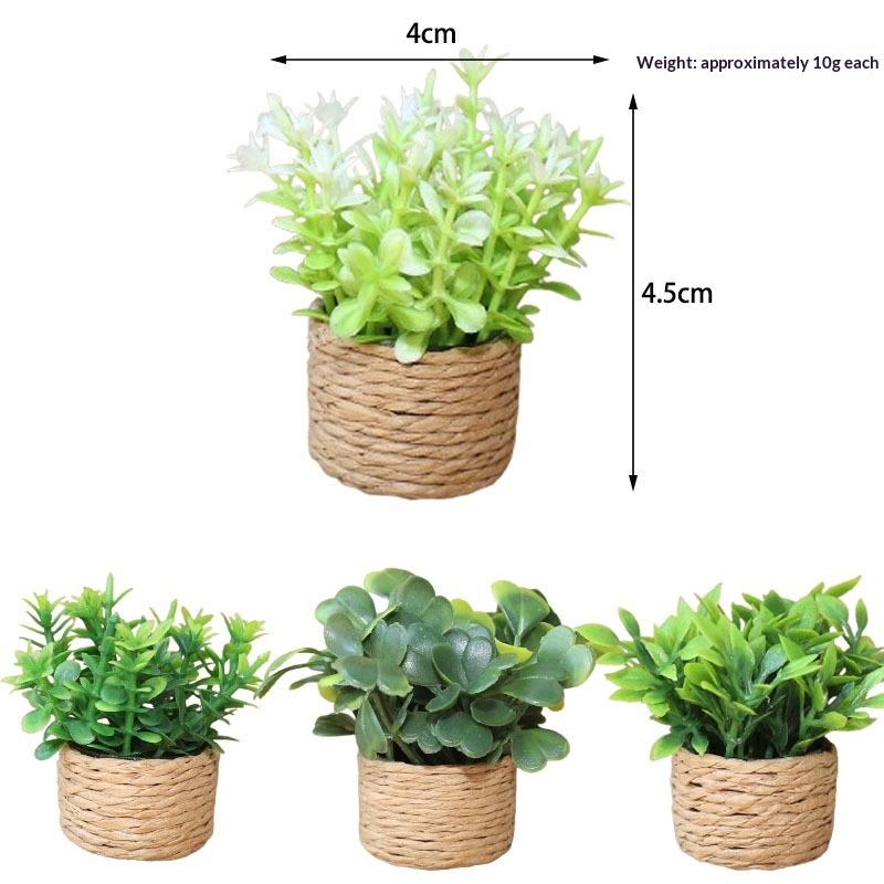 1Pcs Home Garden Furniture Decor Toy 1:12 Dollhouse Miniature Simulated Tree Potted Green Potted Plants Doll House Accessories