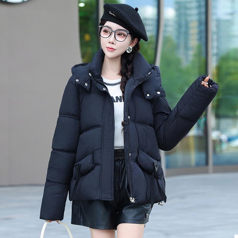 Fashionable Korean Hooded Down Cotton Jacket Women's Winter 2025 New Thickened Padded Jacket Loose Short Small Padded Jacket