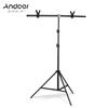 T-Shape Backdrop Stand Background Bracket Kit Aluminum Alloy Material Heavy Duty Portable Adjustable Height