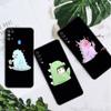 Dinosaur Cartoon Case For Samsung Galaxy A50 A70 M52 A30 A20s A20e A10 A40 A10s M51 M31 M30s M13 5G Black Phone Cover
