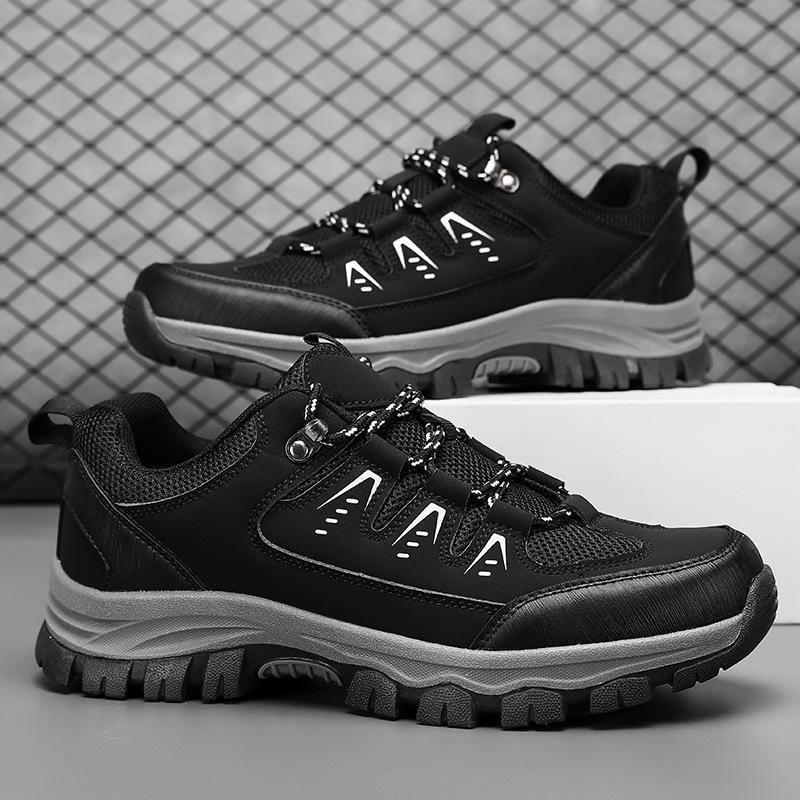 Outdoor fashion large size travel hiking shoes breathable mesh shoes wear-resistant men's hiking shoes