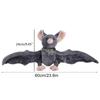 Bambola Pipistrello Morbida Viva Cuscino Coperta Peluche con Ala Pieghevole Realistica Cuscino Seduta Decorazione Pipistrelli Halloween Natale