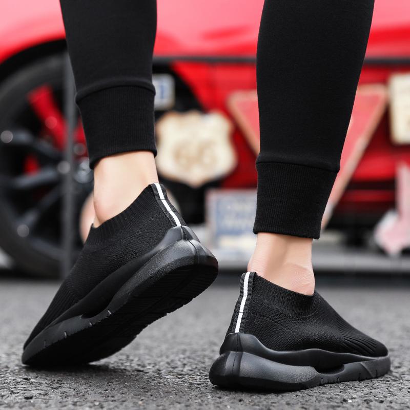 Unisex Summer Casual Sports Sneakers Breathable SlipOn Women Men Light Running Shoes Jogging Slip Loafer Womens Sock
