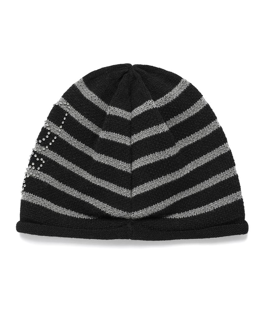 CAVISH Skull Cat Striped Beanie Black(Cv2Ffuab32A)