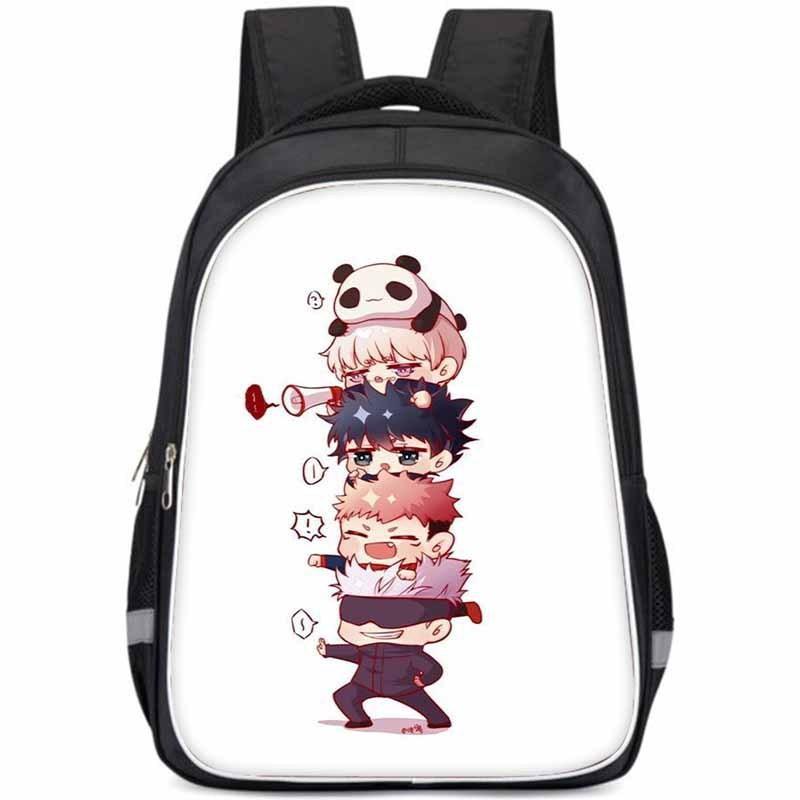 Spacious Jujutsu Kaisen Backpack For Kids With Lightweight Oxford Fabric