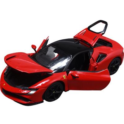 Brago 1:18 Ferrari SF90 Stradalet Car Die Cast Model Car, Red Korean Toy