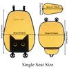 Lucky Kitten car seat covers, Corduroy Seat Cushion with Storage Bag Suitable for More Than 95% Car Models Trucks, Sedans SUVs