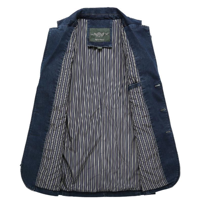 MAITA Denim Suit Men's Casual Loose Large Size Denim Suit Jacket Jacket
